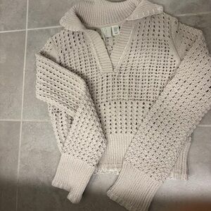 Joie Textured Cream Sweater